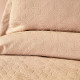 Покривало з наволочками Karaca Home - Back To Basic pudra 230*240 євро