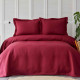 Покривало з наволочкой Karaca Home - Charm bold bordo бордовий 160*240 полуторний