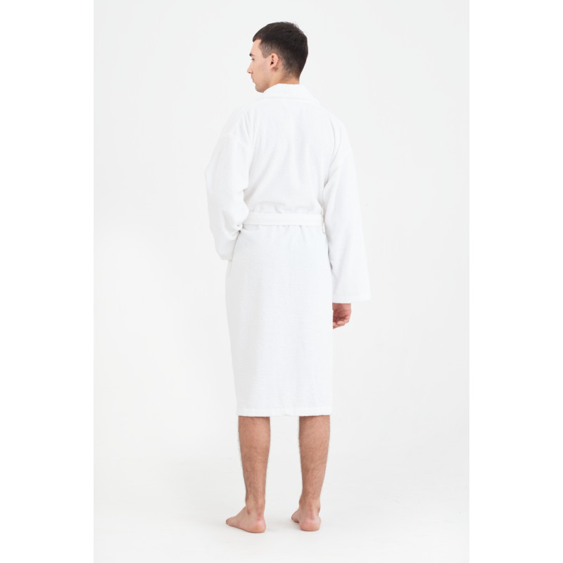 Халат махровий unisex Lotus Home - Basic Line white M