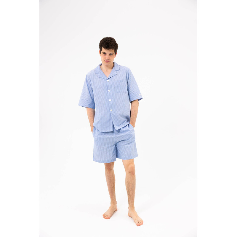 Піжама unisex Lotus Home City Shorts блакитний S