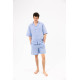 Піжама unisex Lotus Home City Shorts блакитний M