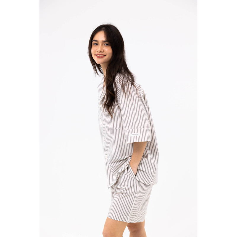 Піжама unisex Lotus Home City Shorts коричневий S