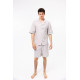 Піжама unisex Lotus Home - City Shorts коричневий M