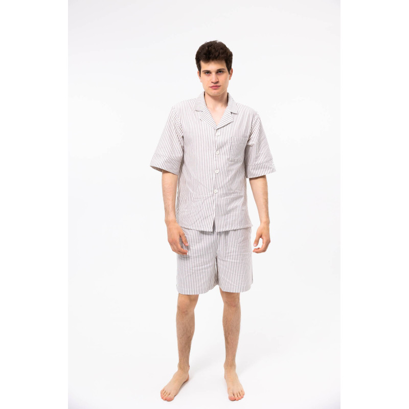 Піжама unisex Lotus Home City Shorts коричневий L
