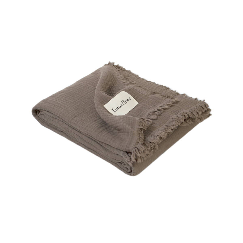 Покривало Lotus Home Napa muslin brown 200*220