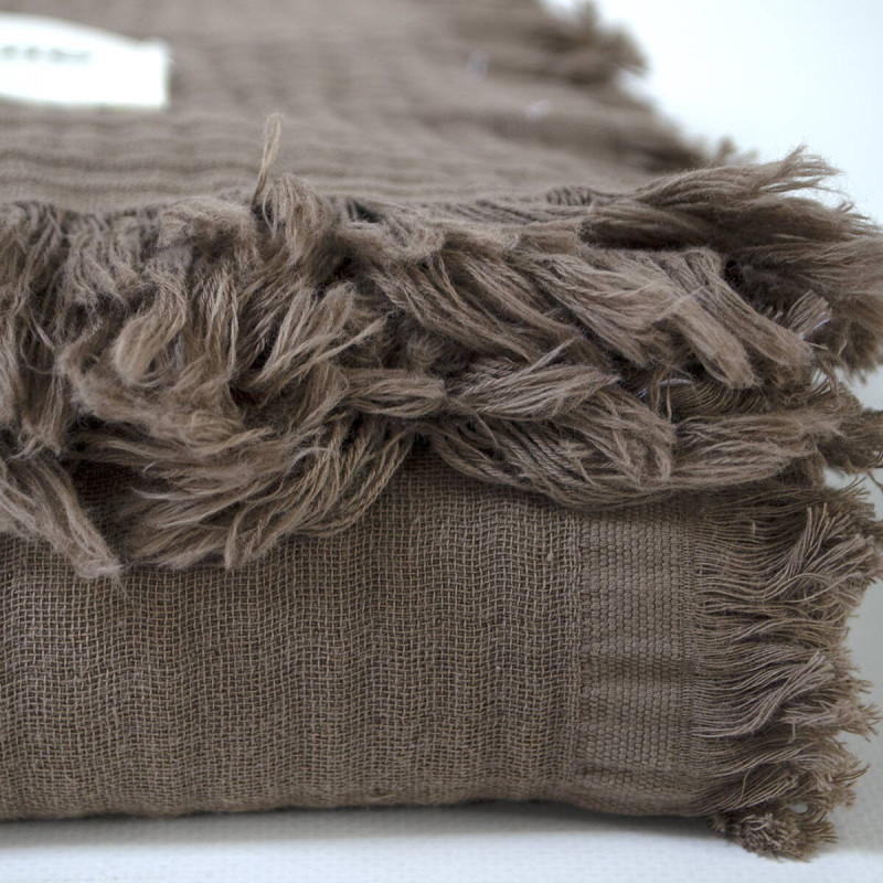 Покривало Lotus Home Napa muslin brown 200*220