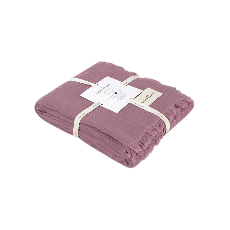 Покривало Lotus Home Napa muslin бузкове