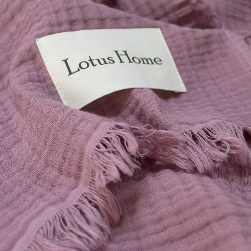 Покривало Lotus Home Napa muslin бузкове