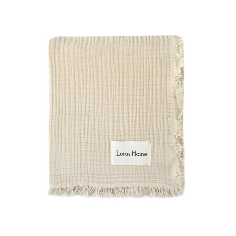 Покривало Lotus Home Napa muslin бежеве 200*220