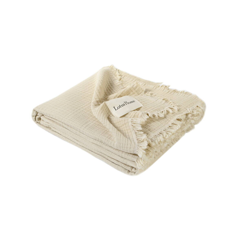 Покривало Lotus Home Napa muslin бежеве 200*220