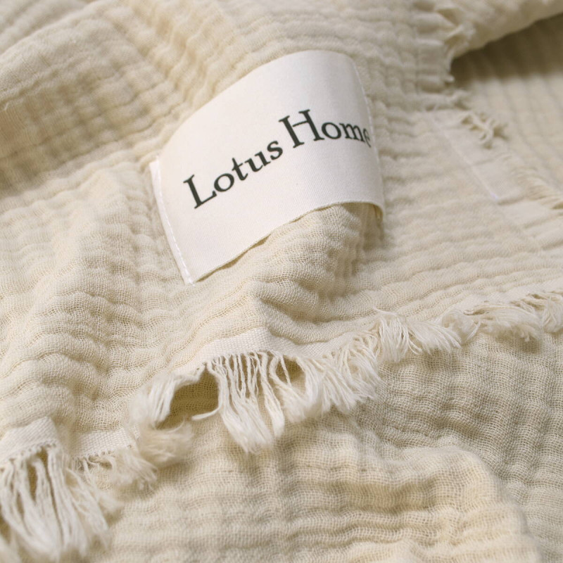 Покривало Lotus Home Napa muslin бежеве 200*220