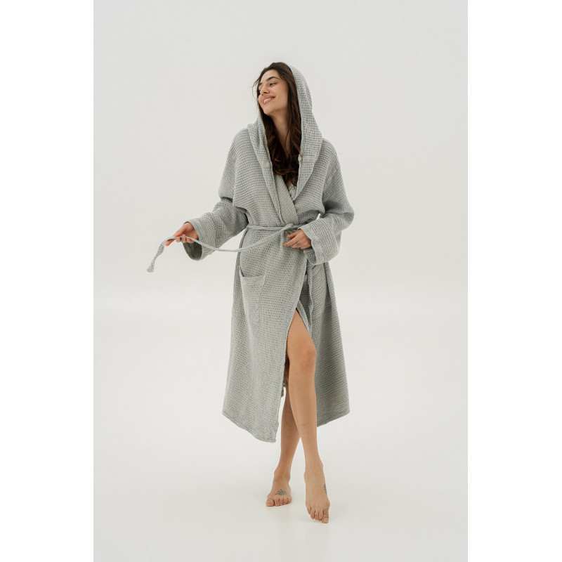 Жіночий халат Lotus Home Rius, бавовна та бамбук, L/XL