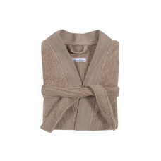 Бавовняний халат Lotus Home Vera бежевий S/M