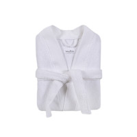 Бавовняний халат Lotus Home Vera білого кольору розміру S/M