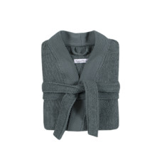 Бавовняний халат-кімоно Lotus Home Vera синього кольору L/XL
