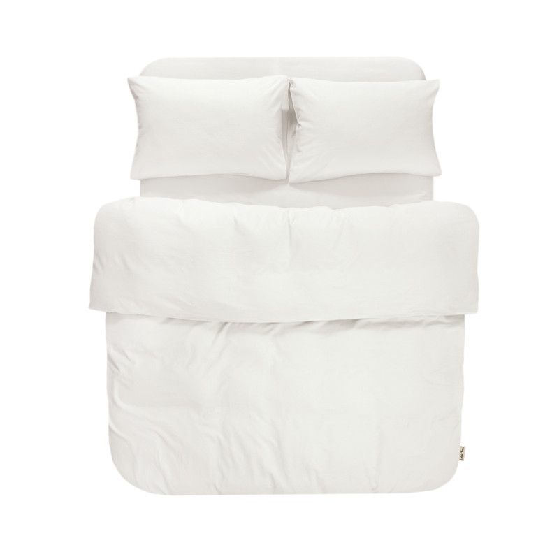 Постільна білизна Lotus Home Washed Cotton Kansas молочна, євро