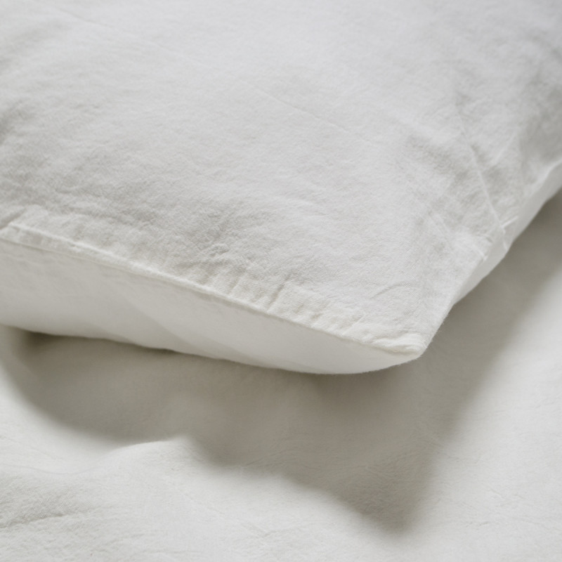 Постільна білизна Lotus Home Washed Cotton Kansas молочна, євро