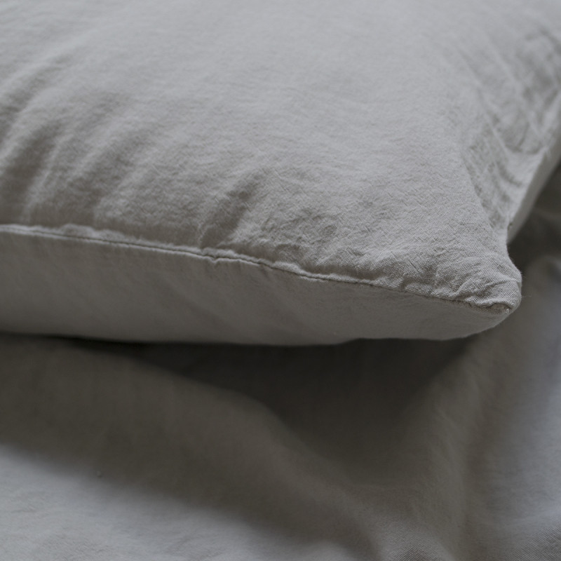 Постільна білизна Lotus Home Washed Cotton Kansas сіра, євро