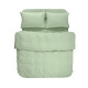 Постільна білизна Lotus Home Washed Cotton Kansas євро, світло-зелена