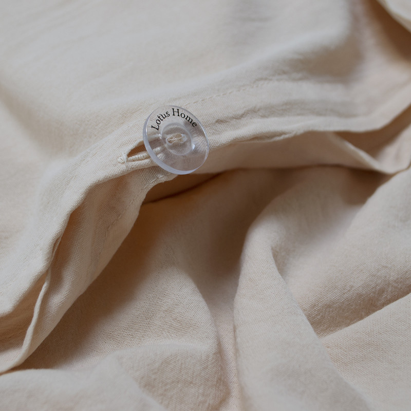 Постільна білизна Lotus Home Washed Cotton Kansas пісочна, євро