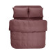 Постільна білизна Lotus Home Kansas євро, Washed Cotton, бургунді