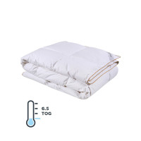 Полегшена пухова ковдра Lotus Home Goose 195×215 см, 90% гусячий пух, біла