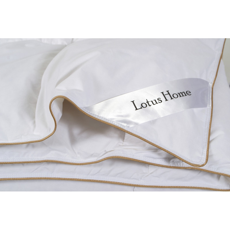 Полегшена пухова ковдра Lotus Home Goose 195×215 см, 90% гусячий пух, біла