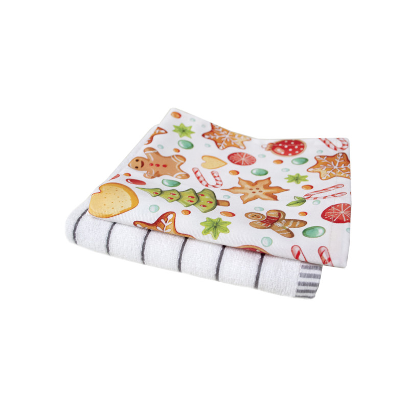 Набір бавовняних рушників Lotus Home Christmas Sweets, 40×60 см, 2 шт.