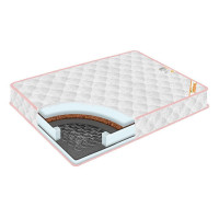 Матрац ортопедичний Homefort Classic с кокосом 140х200 см Білий 303353