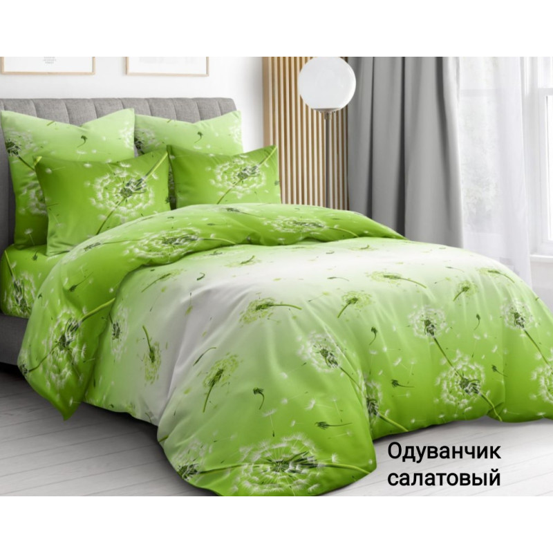 Постільний комплект Одуванчики салатові