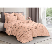 Постільний комплект Шанель (Chanel) коричневий