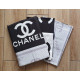 Постільний комплект Шанель (Chanel) чорнобілий