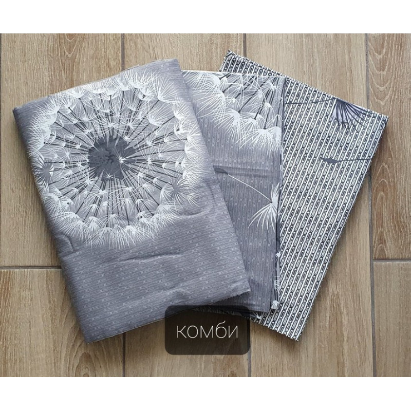 Постельный комплект Серые одуванчики