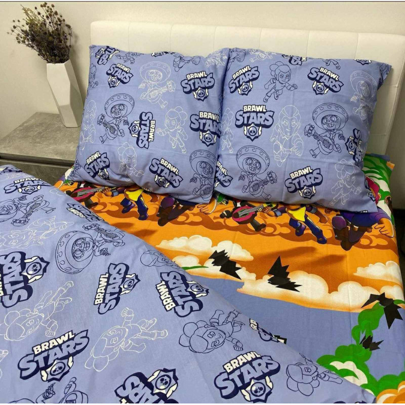 Детское постельное белье Бравл Старс (Brawl Stars) в кроватку