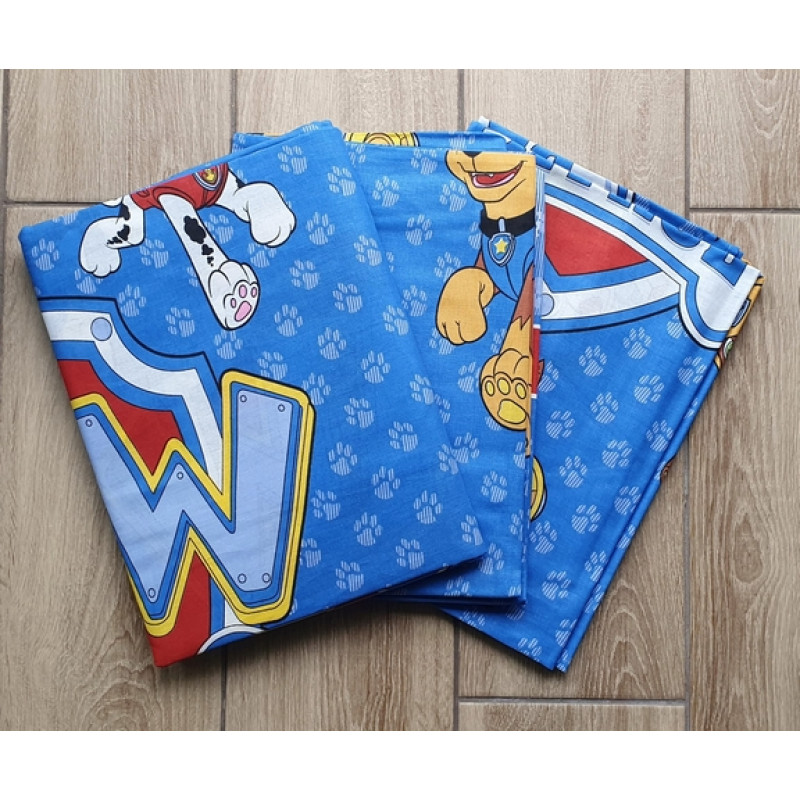 Детская кроватка Щенячий патруль синяя в кроватку