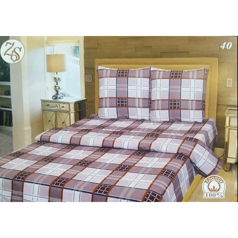 Постельный комплект Кубическая клетка