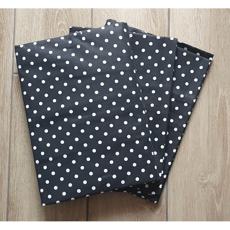 Постельный комплект Горох черный