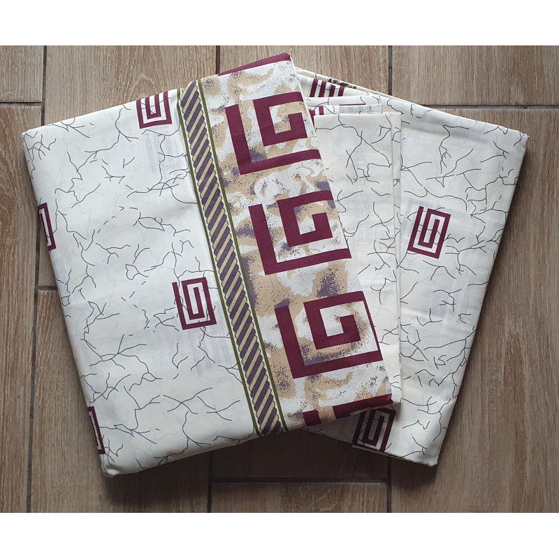 Постельный комплект Версаче беж