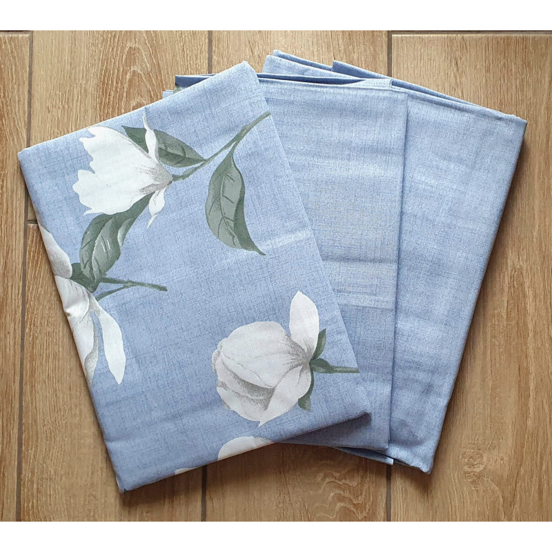 Постельный комплект Ваниль голубая