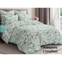 Постельный комплект Акварель голубая