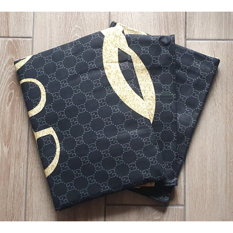 Постельный комплект Новый Гуччи черный