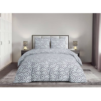 Постільний комплект Гармонія ліній сіро-фіолетовий