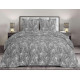 Постільний комплект Листя сірі