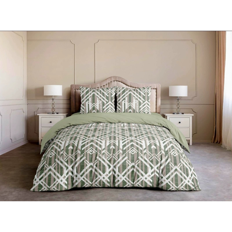 Постільний комплект Матриця зелена