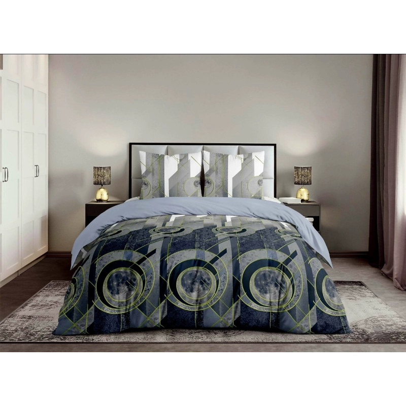 Постільний комплект Повний місяць синій