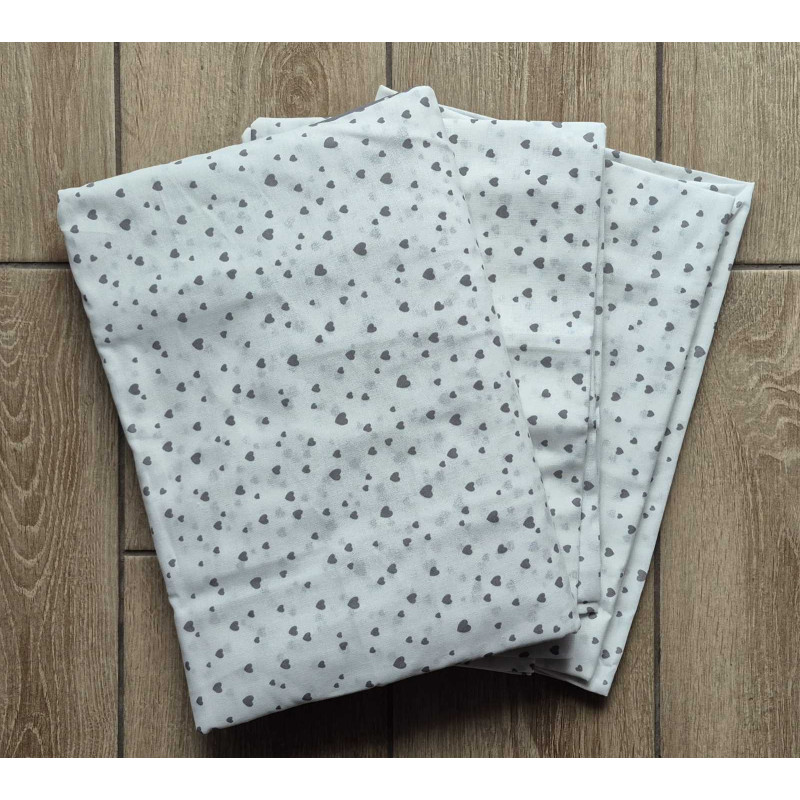 Постільний комплект Серця сірі