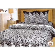 Постільний комплект Вензель чорно-білий