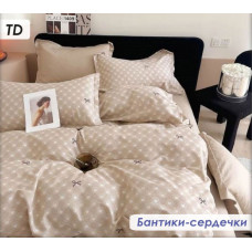 Постільний комплект Бантики серця