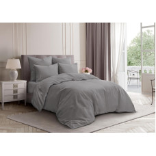 Постільний комплект Графіт однотон