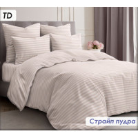Постільний комплект Страйп пудра
